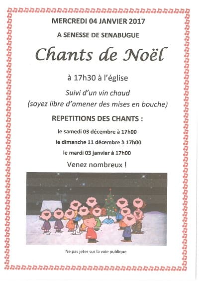 Chants de Noël à Senesse de Senabugue