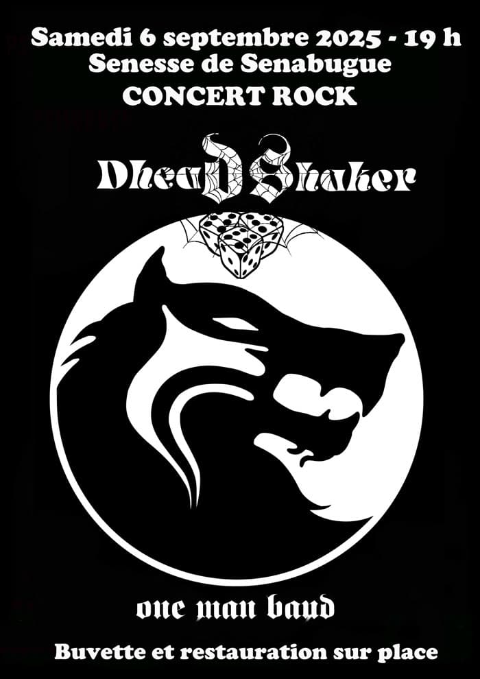 Concert rock Dhead Shaker à Senesse de Senabugue